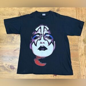Vintage Kiss Ace Frehley Big Face Shirt Solo Album Size XL 2000 All Sport AOP